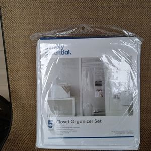 5 Piece closet organizer set